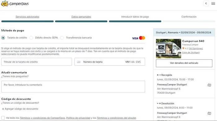 ofertas alquiler autocaravanas