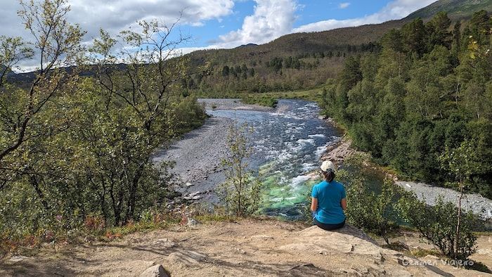Vistas al Cañón del Abisko desde la ruta