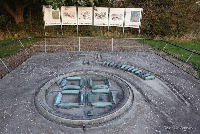 Fortalezas vikingas circulares de Dinamarca_Maqueta de la fortaleza vikinga de Trelleborg
